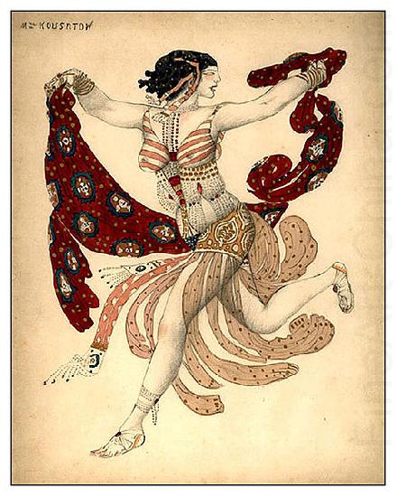 Costume of Cleopatra for Ida Rubinstain, Leon Bakst